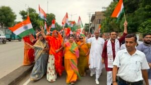 सोजत में तिरंगा रैली से दिया देशभक्ति का संदेश, महिलाओं ने बढ़-चढ़कर लिया हिस्सा